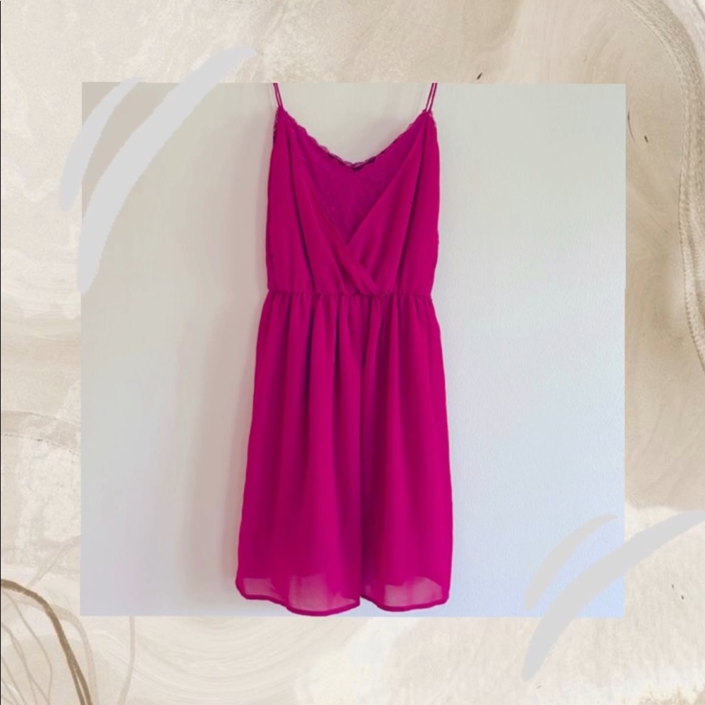 Pink summer dress, light, size: small, length: above knee, brand: New Yorker